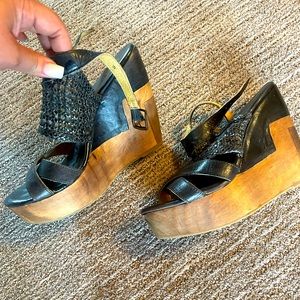 BedStu , size 10 , wedges , lightly worn